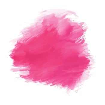 Modern pink watercolor brush stroke on white background vector