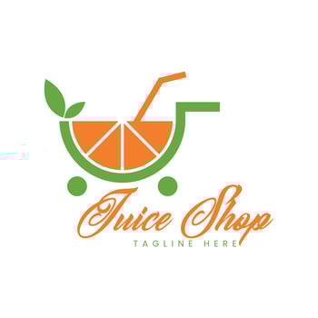 juice shop logo vector