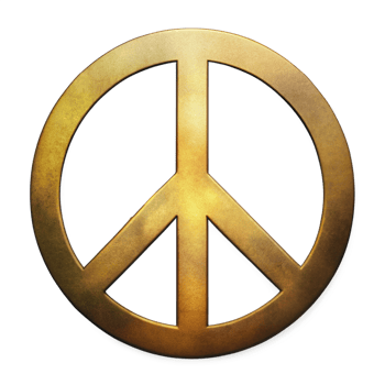 Peace symbol icon representing harmony and non-violence png