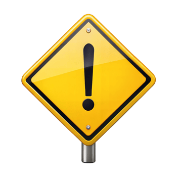 Caution sign icon symbolizing warning and attention png