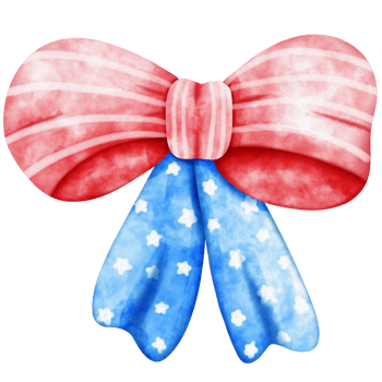 Happy 4th of July USA Independence Day elements set png