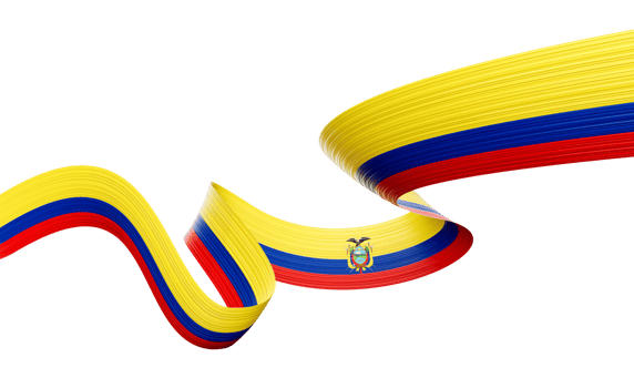 3d Flag Of Ecuador 3d Wavy Shiny Ecuador Ribbon Flag 3d Illustration png