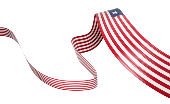 3d Flag Of Liberia 3d Shiny Waving Liberia Ribbon Flag 3d Illustration png