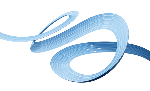 3d Flag Of Micronesia 3d Shiny Waving Micronesia Ribbon Flag 3d Illustration png
