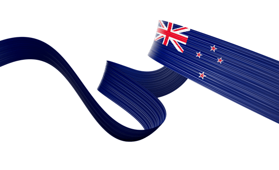 3d Flag Of New Zealand 3d Shiny Waving New Zealand Ribbon Flag 3d Illustration png