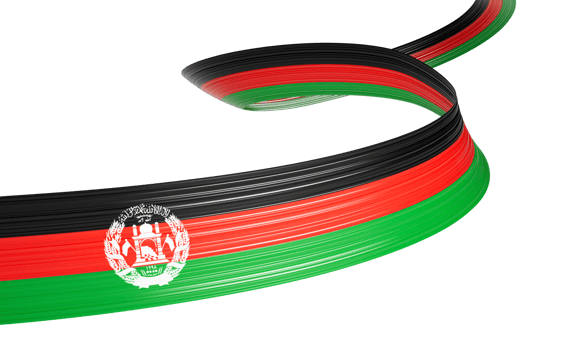 3d Flag Of Afghanistan 3d Wavy Shiny Afghanistan Ribbon 3d Illustration png