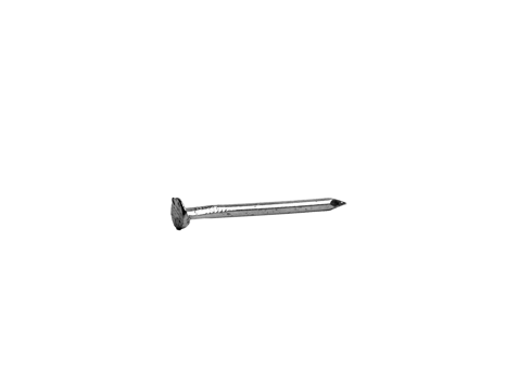 One Silver Shiny Sharp Metal Nail Closeup Photo png