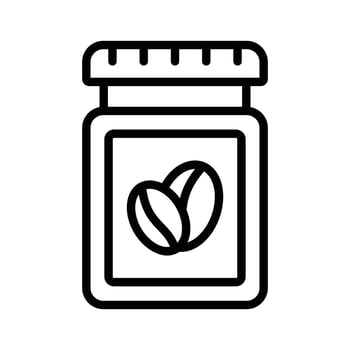 Trendy of coffee jar icon, editable design style vector