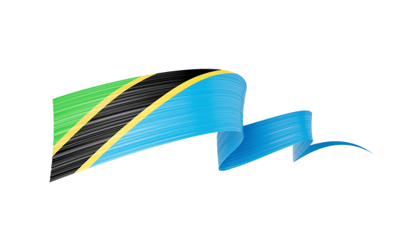 3d Flag Of Tanzania 3d Shiny Waving Tanzania Ribbon Flag 3d Illustration png