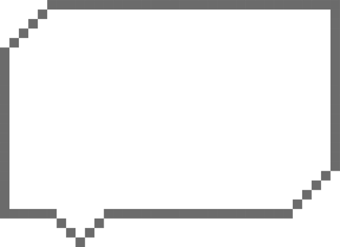 8bit retro game pixel speech bubble balloon icon sticker memo keyword planner text box banner png
