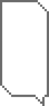 8bit retro game pixel speech bubble balloon icon sticker memo keyword planner text box banner png