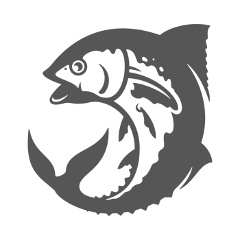 Tuna fish hand drawn illustration for retro logo design png