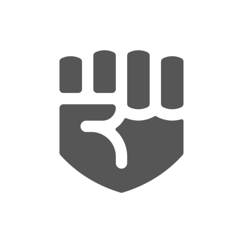 Fist bodybuilder hand drawn silhouette illustration for vintage logo design png