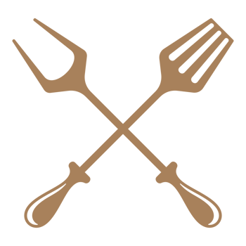 Crossed barbecue tools for grilling png