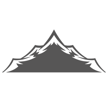 Mountain hand drawn silhouette illustration for retro logo design png