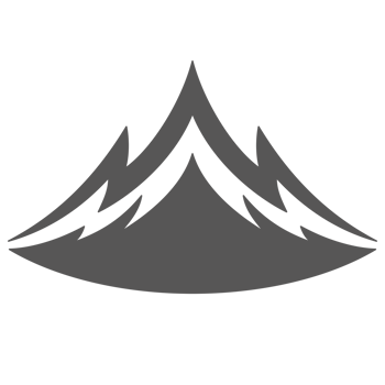 Mountain hand drawn silhouette illustration for retro logo design png