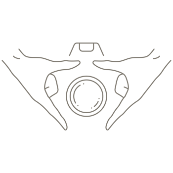Camera with Hands Gesture Line Art png