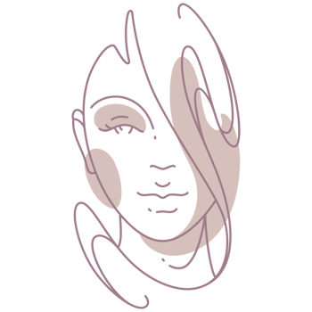 Woman Face Abstract Line Art png