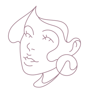 Woman Face Minimalist Line Art png