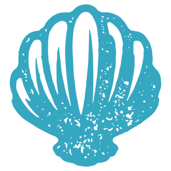 Blue decorative seashell ornamental mussel closed armor with natural pearl inside grunge texture png