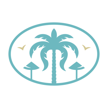 Palm tree hand drawn silhouette retro illustration png