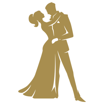 Bride and groom embrace hand drawn icon vintage illustration png