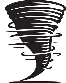 Tornado Sketch Illustration. vector