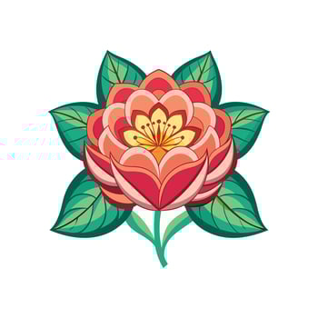 Simple flower image vector