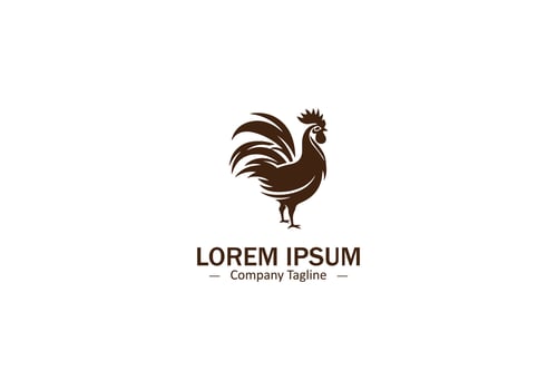 Sophisticated Rooster Silhouette Art for Traditional and Heritage Projects vector