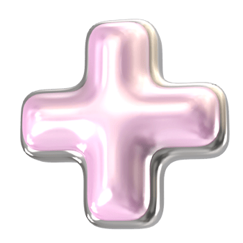 Plus sign 3D Render png