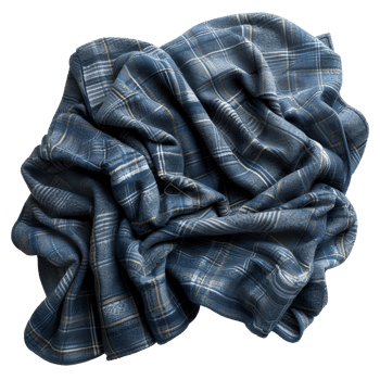 flannel blanket . cozy fabric flannel blanket for picnics top view isolated. blanket flat lay png