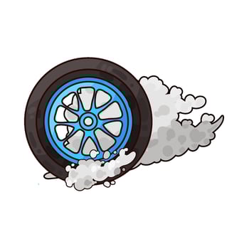 Illustration of tire vector
