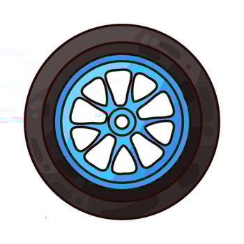 Illustration of tire vector