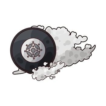 Illustration of tire vector