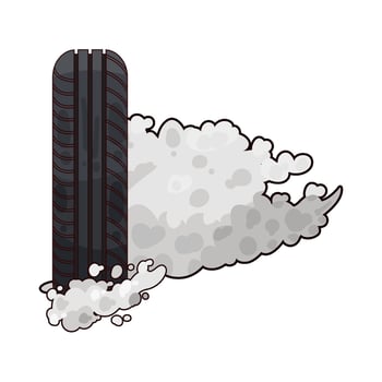 Illustration of tire vector