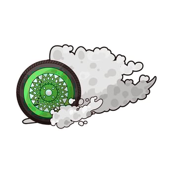 Illustration of tire vector