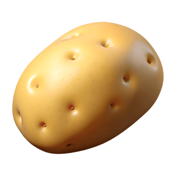 Cartoon potato vegetable illustration isolated on the transparent background png