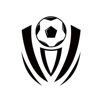 soccer ball logo design vector