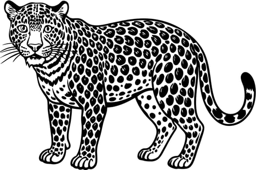 Funny Jaguar Illustration Cartoons, Clipart And Line Art Design on White Background, Funny Jaguar illustration in cartoons, clipart, and line art design on a white background vector