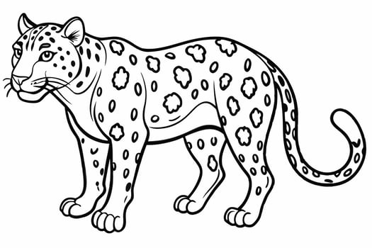Funny Jaguar Illustration Cartoons, Clipart And Line Art Design on White Background, Funny Jaguar illustration in cartoons, clipart, and line art design on a white background vector