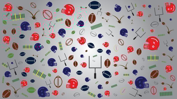 abstract background with american football themes contain helmet and ball Icons set graphic elements , suitable for american football wallpaper, symbol sport, sport icon, doodle american football vector