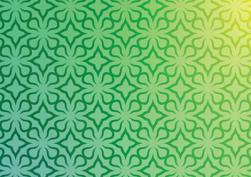 Abstract green line pattern gradient background vector