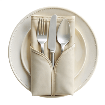 Beautiful High Quality Cutlery Pouch Isolated on Transparent Background png