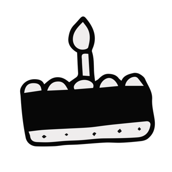 Doodle hand draw illustration elements, cute decoration, Black and White. On Transparent Background. png