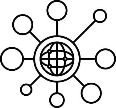 Networking Connection Icon vector