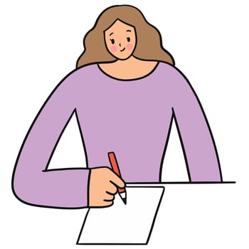 Cute cartoon People work in different jobs ,office worker . vector