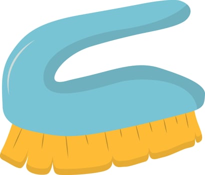 Cleaning Tools Clipart. Housekeeping Accessories. Isolated on White Background. vector