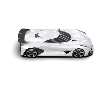 Realistic sport car isolated on background. 3d rendering - illustration png