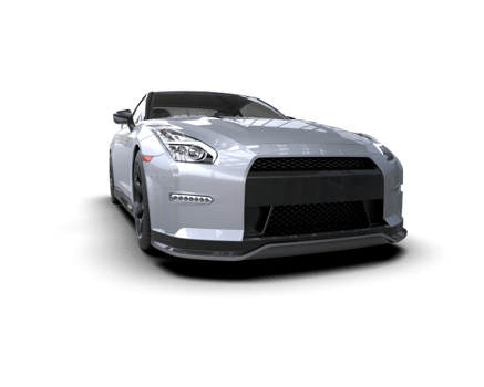Realistic sport car isolated on background. 3d rendering - illustration png
