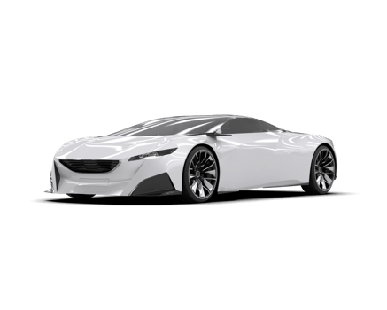 Realistic sport car isolated on background. 3d rendering - illustration png